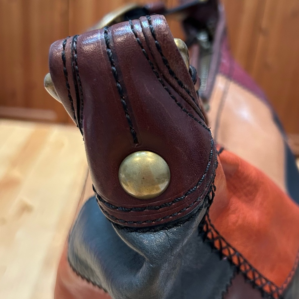 Distressed Coach Bleecker Patchwork Burnished Vac… - image 8